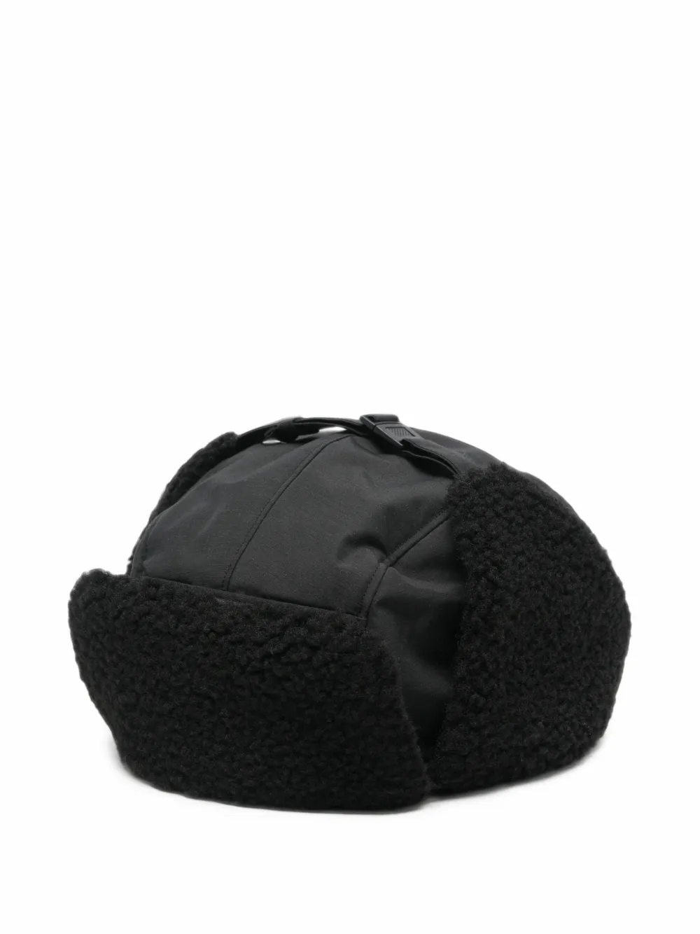 Snow Peak fleece-trim trapper hat - Schwarz