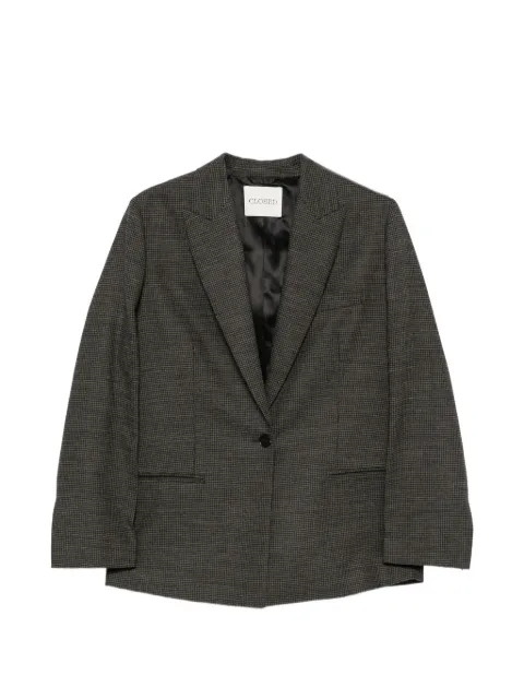 Closed check-pattern single-breasted blazer