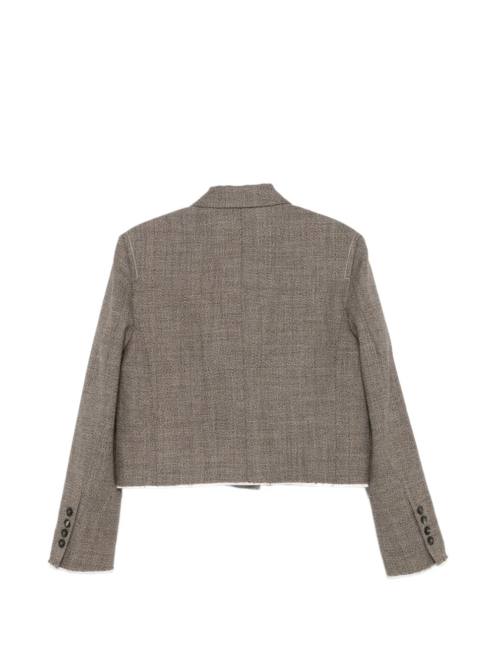 Tela cropped raw-edge jacket Bruin