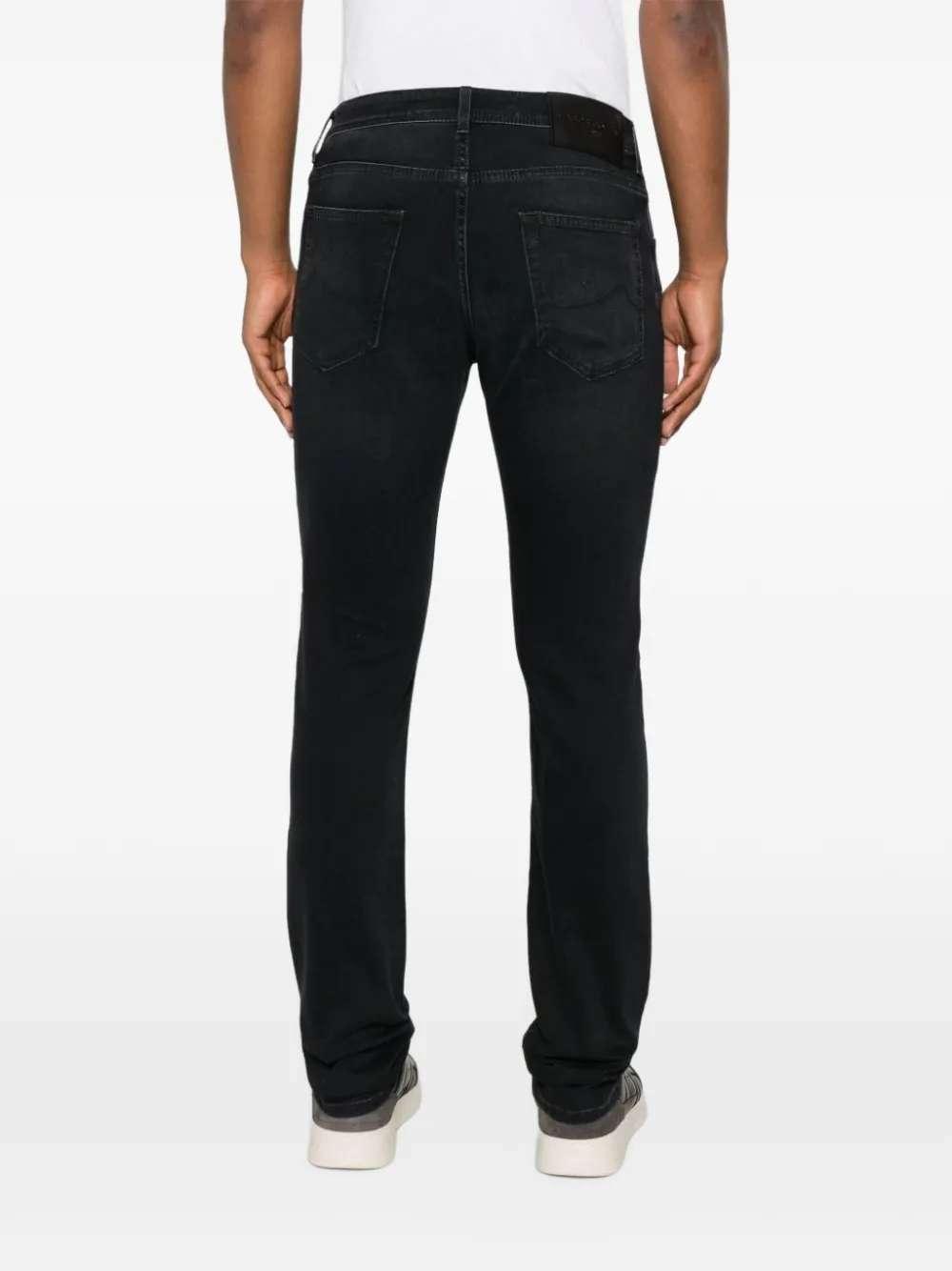 Jacob Cohën faded-effect slim-fit jeans Zwart