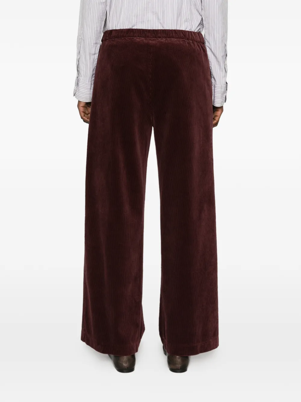 ASPESI corduroy wide-leg trousers Bruin