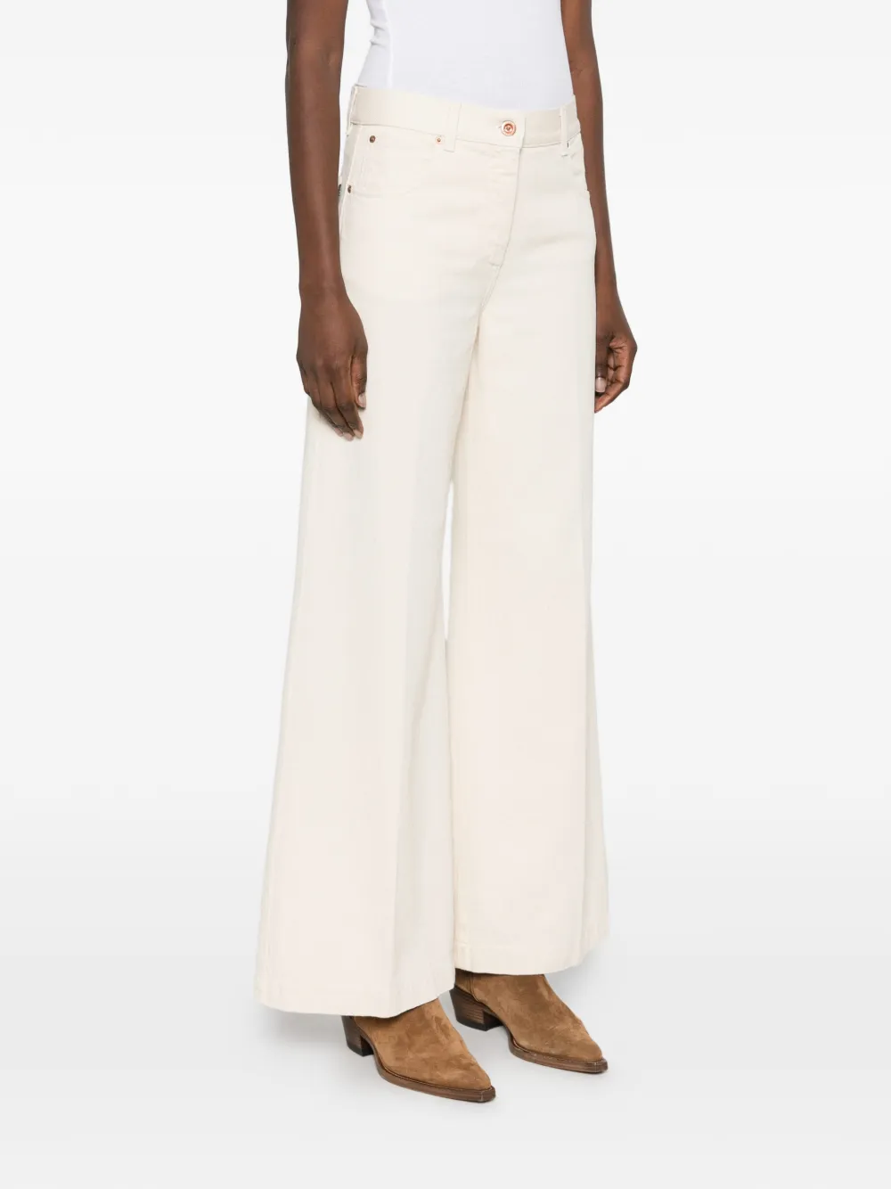 ASPESI wide-leg trousers Beige