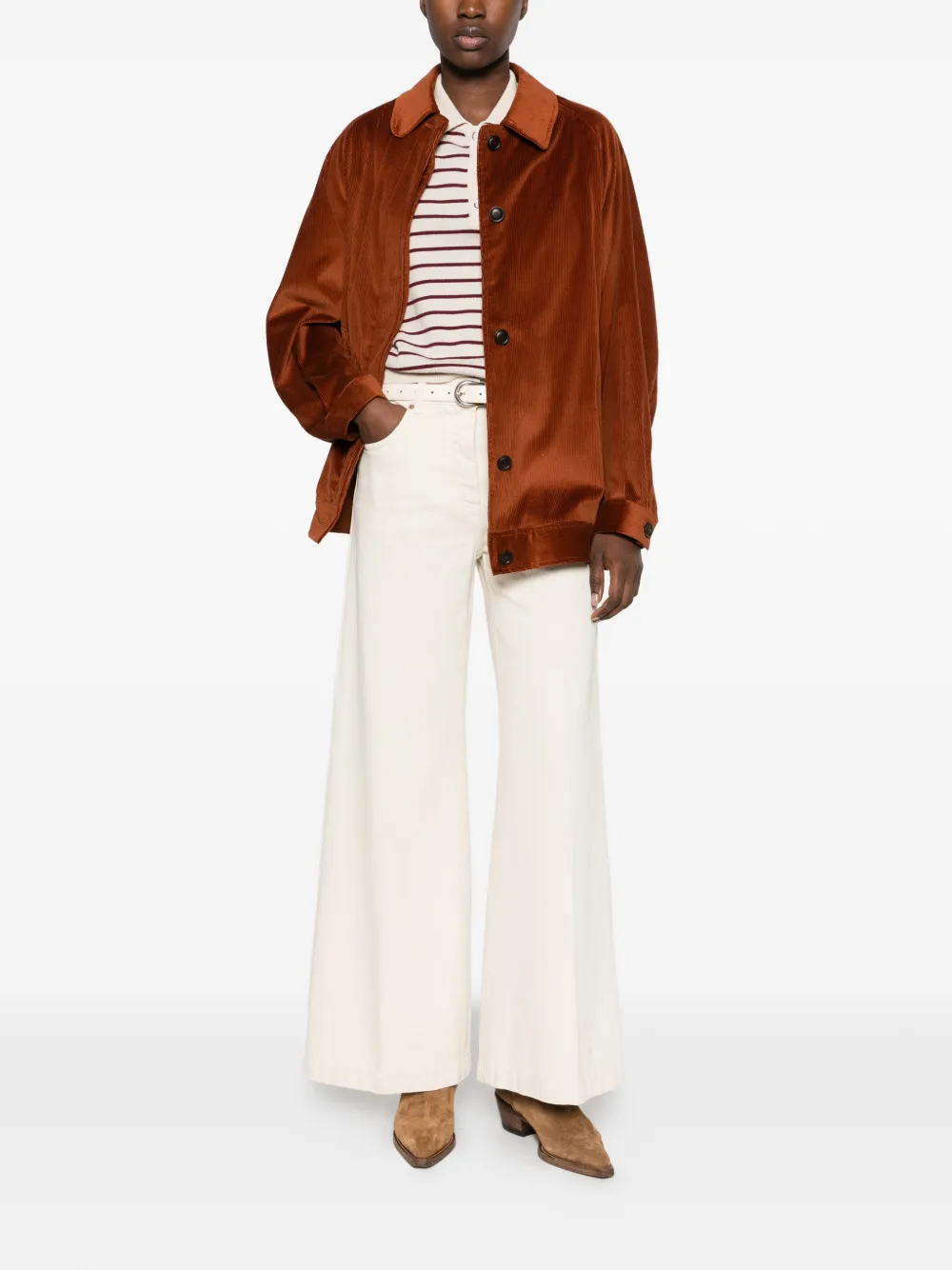 ASPESI wide-leg trousers Beige
