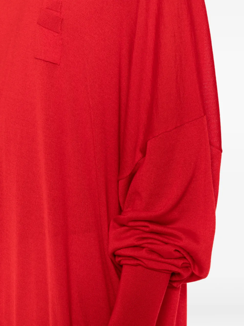 ROT V-neck oversized sweater Rood