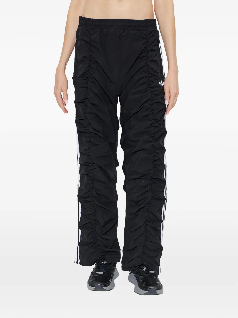 adidas Adilenium Season 6 ruffled track pants Zwart
