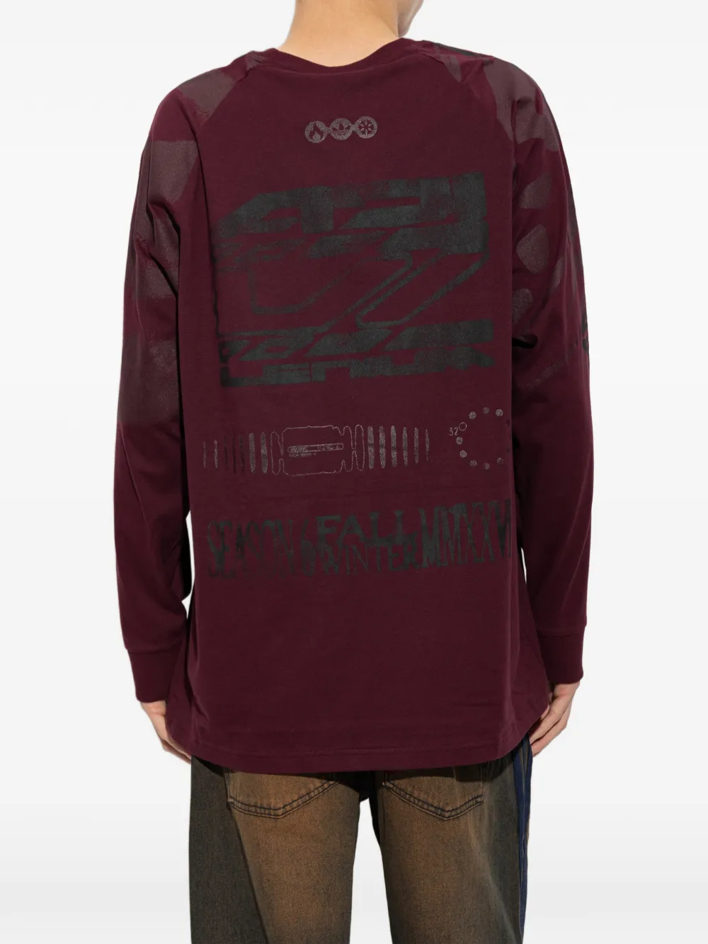adidas Adilenium 6 long-sleeve T-shirt Rood