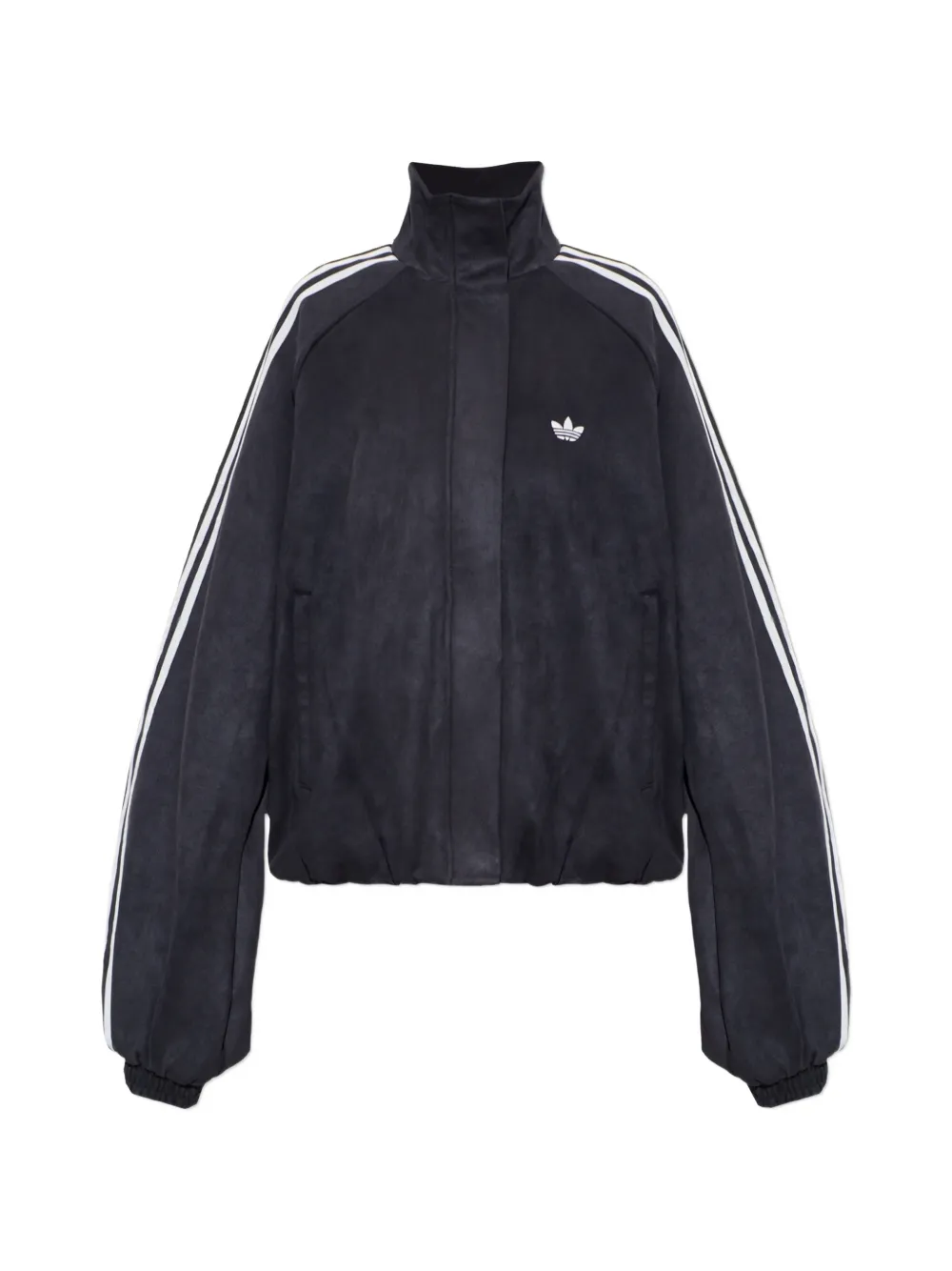 adidas Adilenium Season 6 faux suede track top - Schwarz