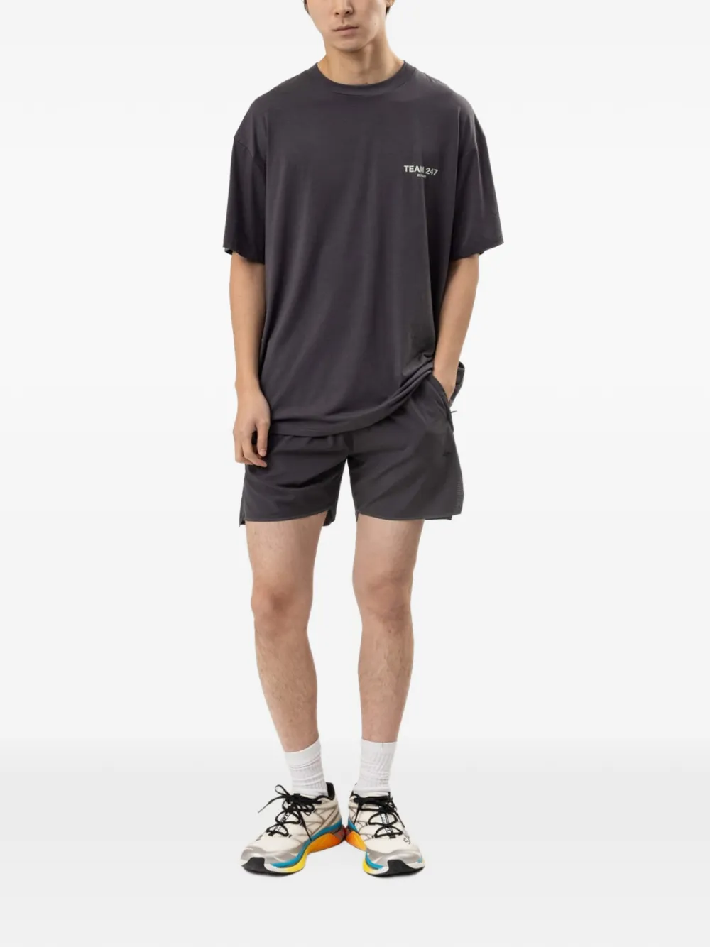 Represent 247 Team oversize T-shirt Grijs