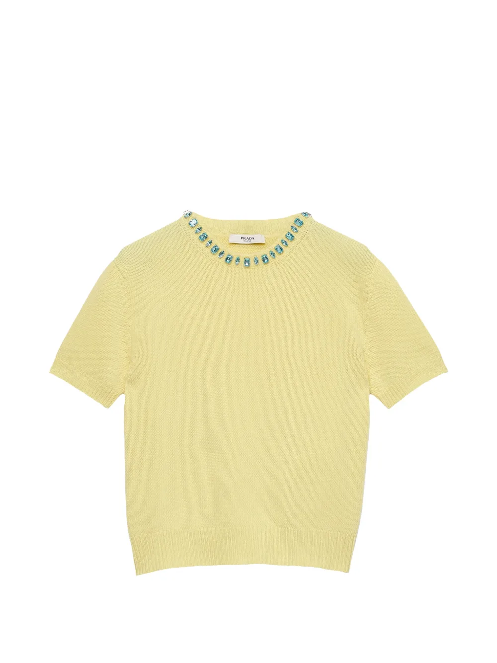 Prada Maglione girocollo in lana - Giallo