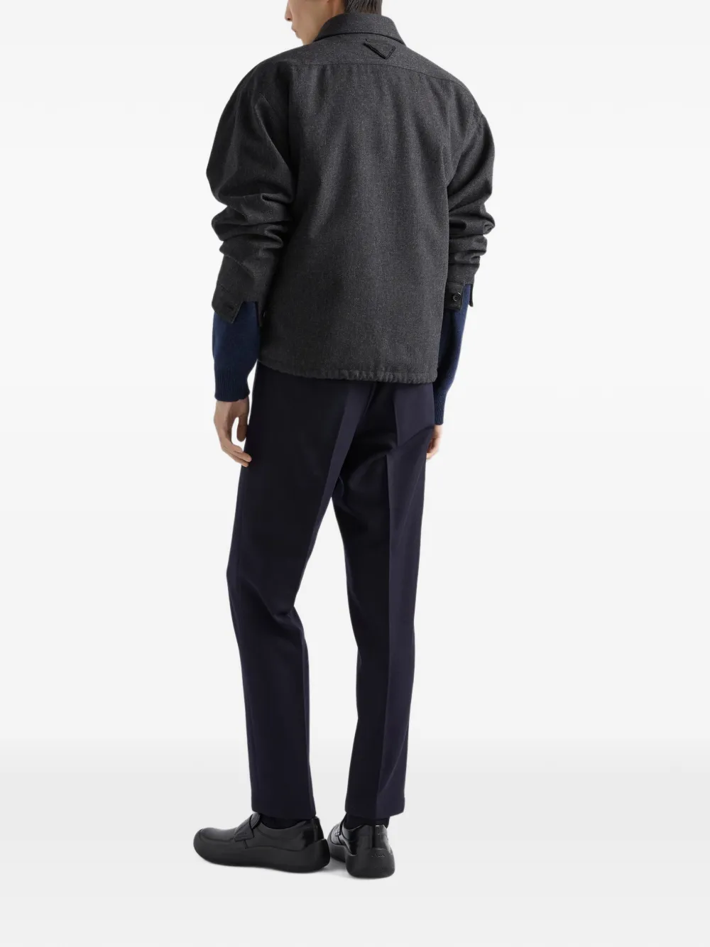 Prada Re-Wool pants Blauw