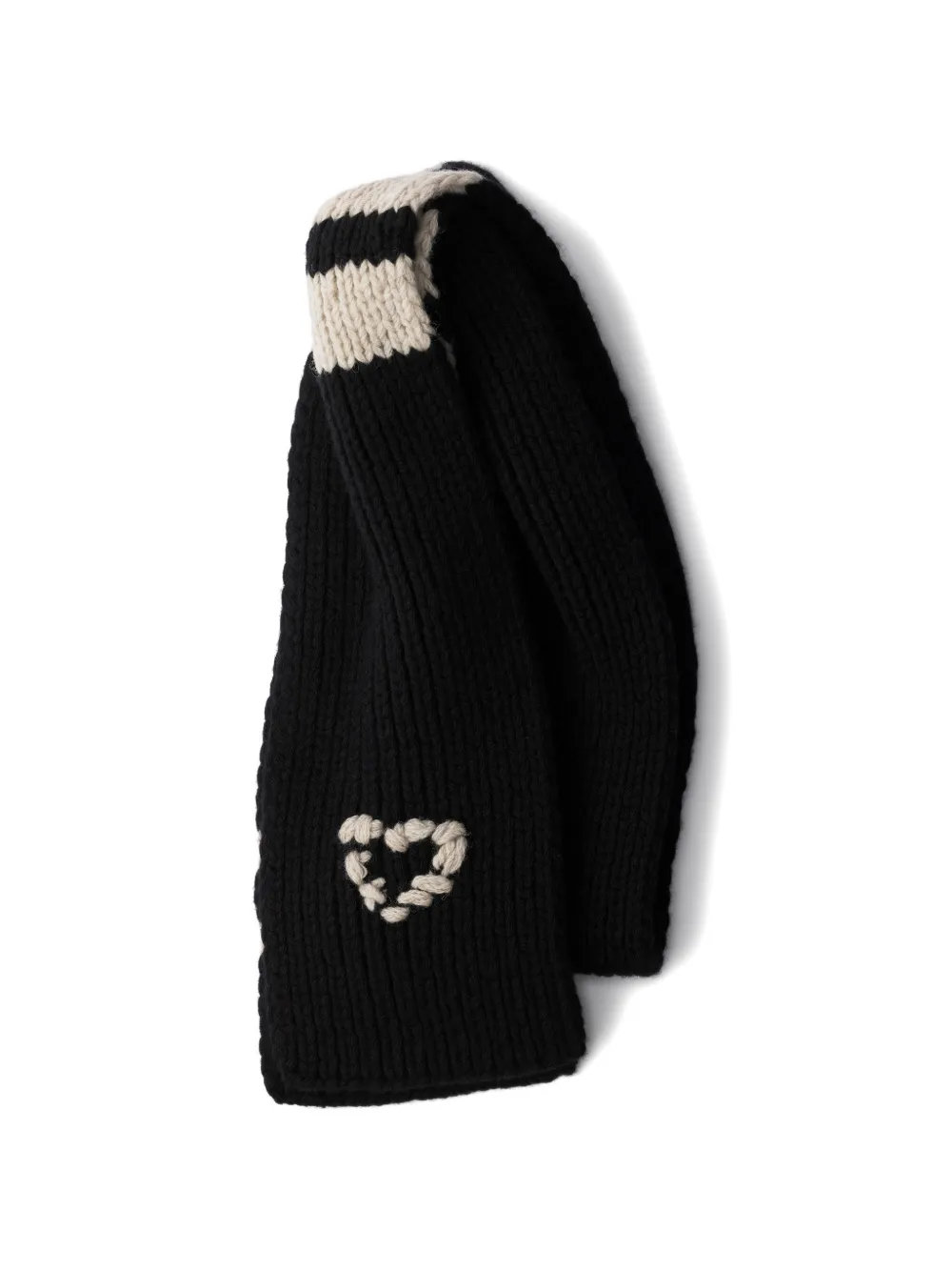 Prada wool and cashmere scarf Zwart