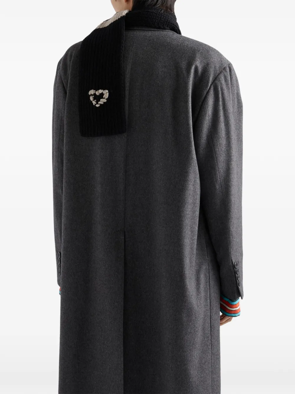 Prada wool and cashmere scarf Zwart