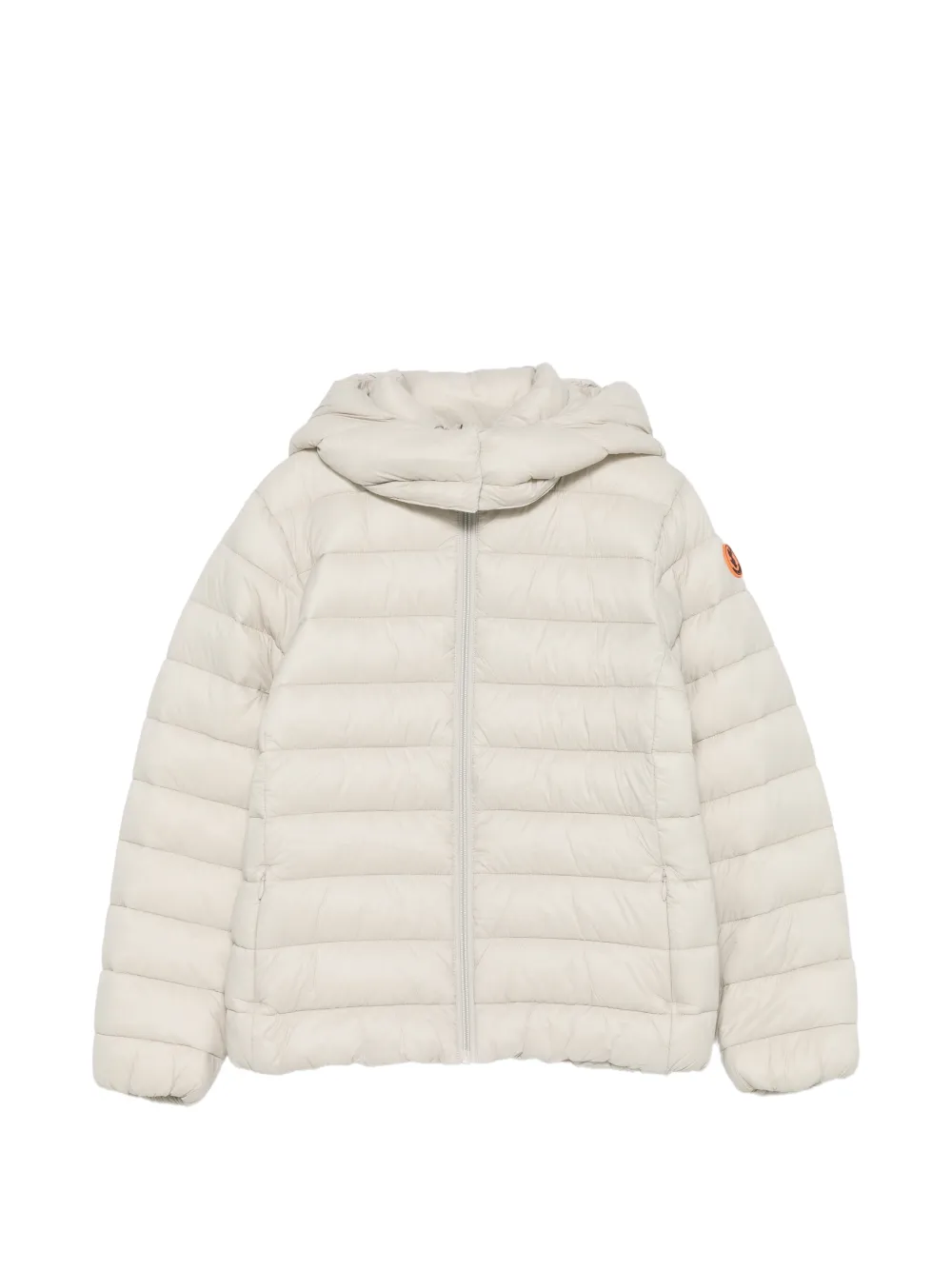 Save The Duck Kids quilted hooded jacket Beige