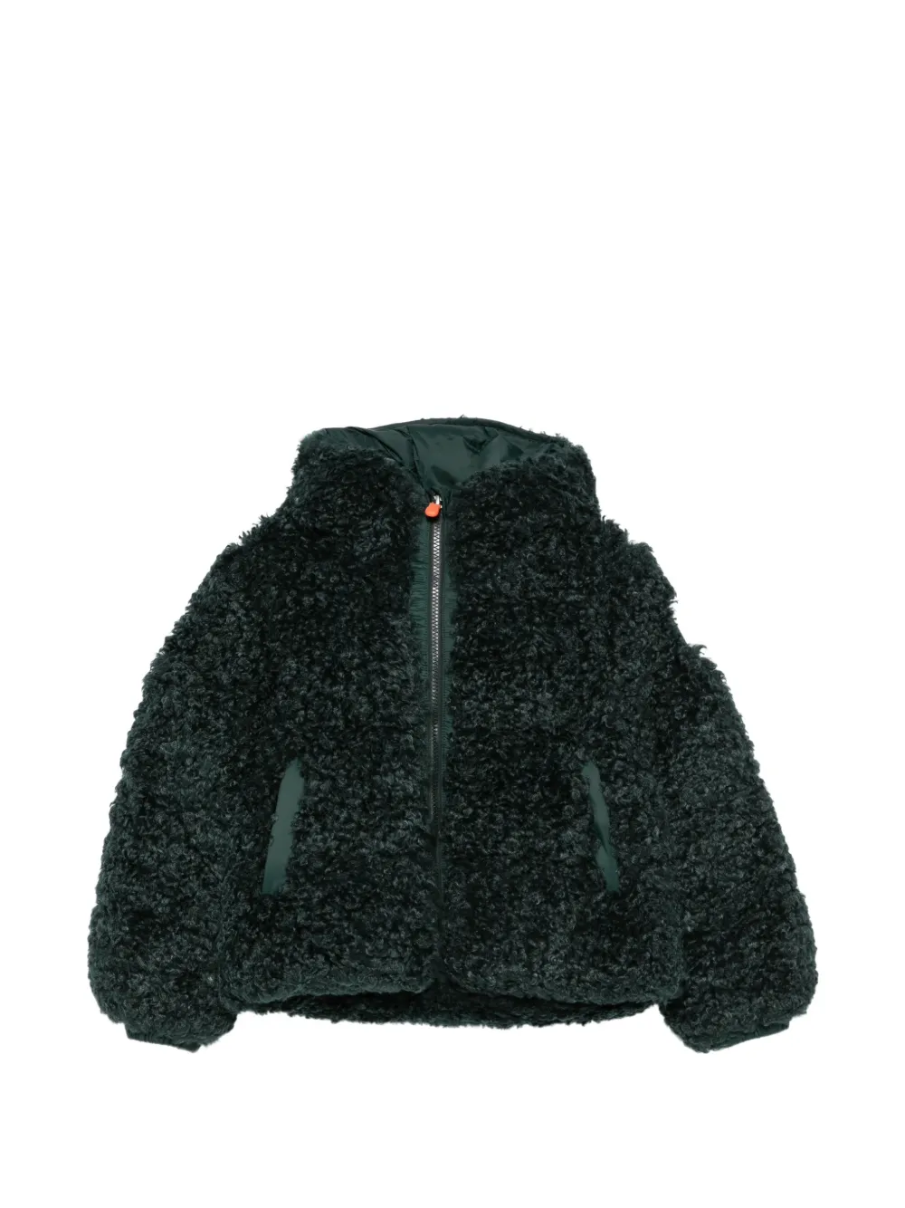 Save The Duck Kids Giacca in pelliccia sintetica con cappuccio - Verde