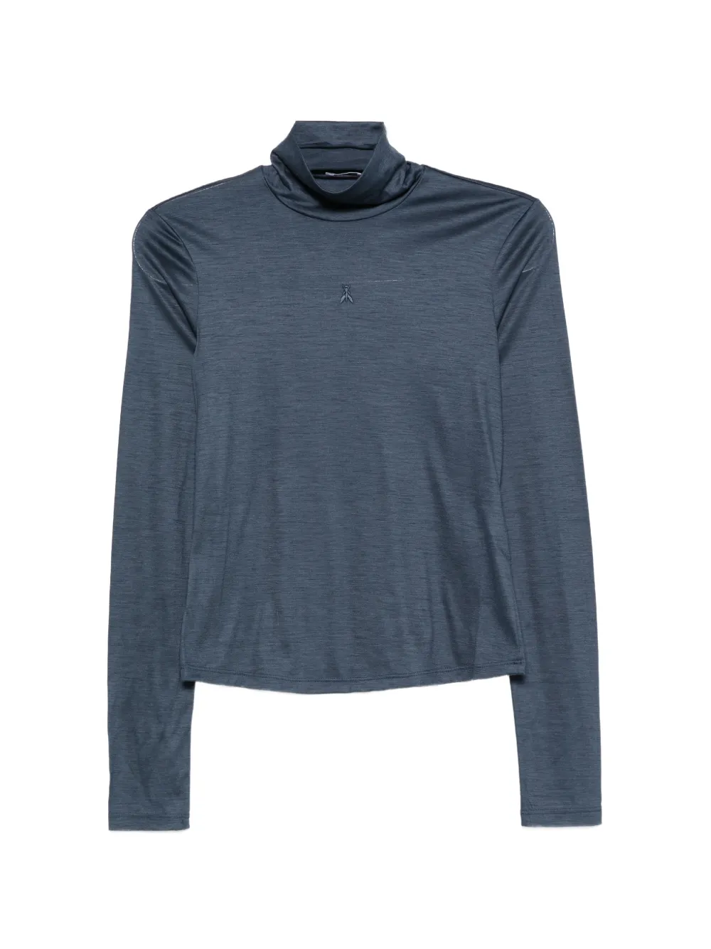 Patrizia Pepe logo-embellished roll-neck top - Blu