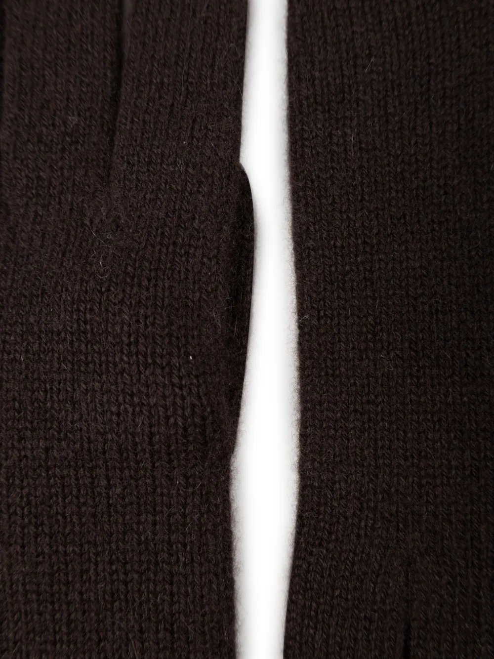 Allude bow-detail knitted gloves Bruin