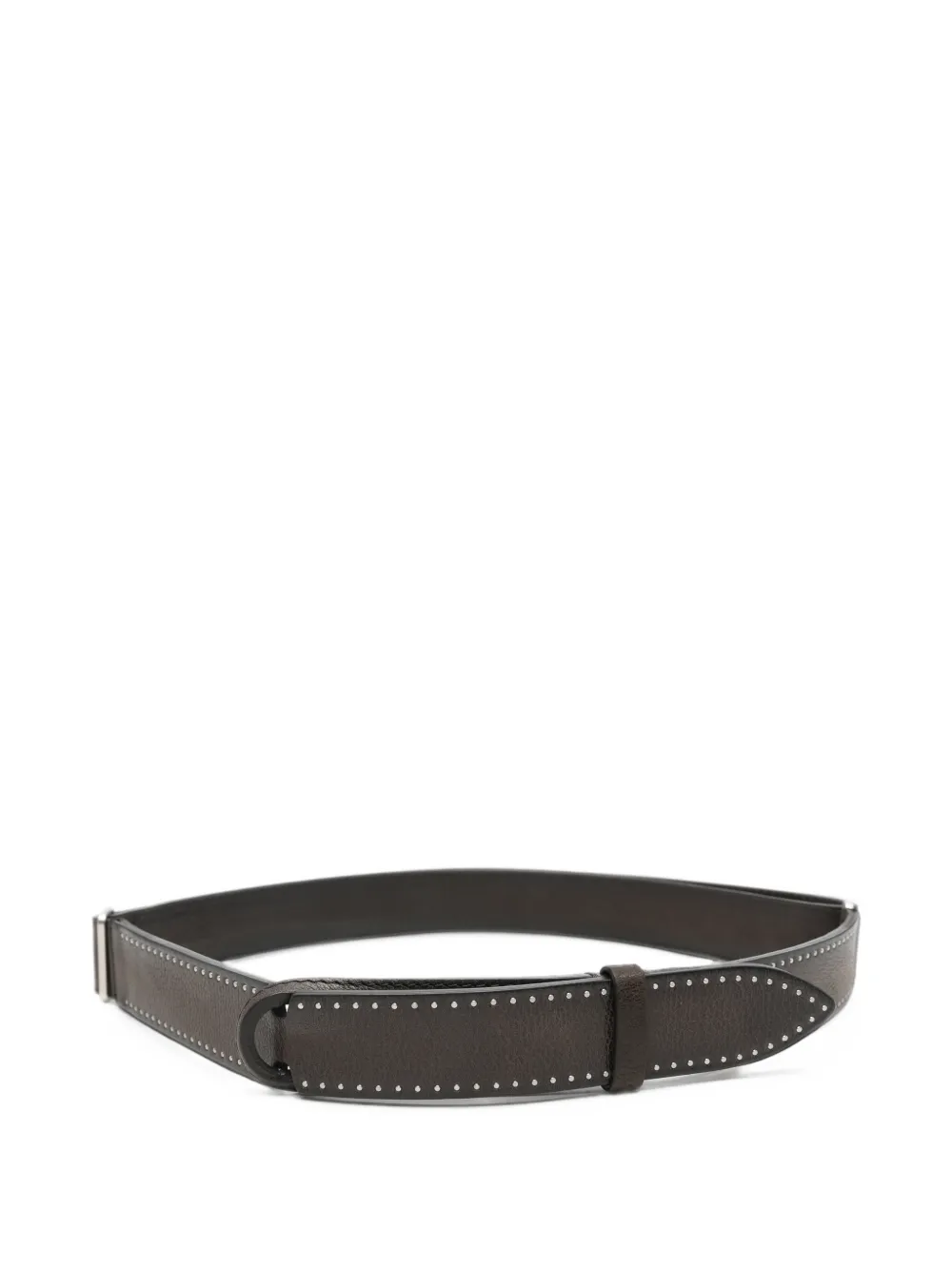 Orciani stud-embellished leather belt Bruin