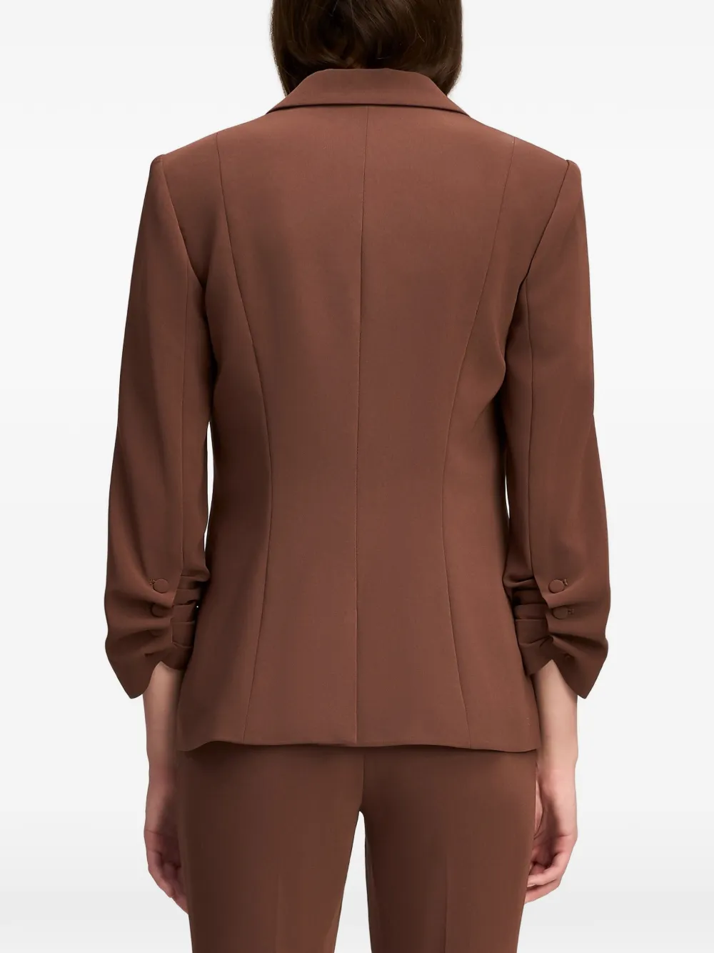 Cinq A Sept Khloe crepe-texture blazer Bruin