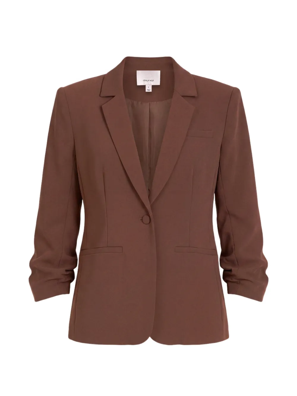 Cinq A Sept Khloe crepe-texture blazer Bruin
