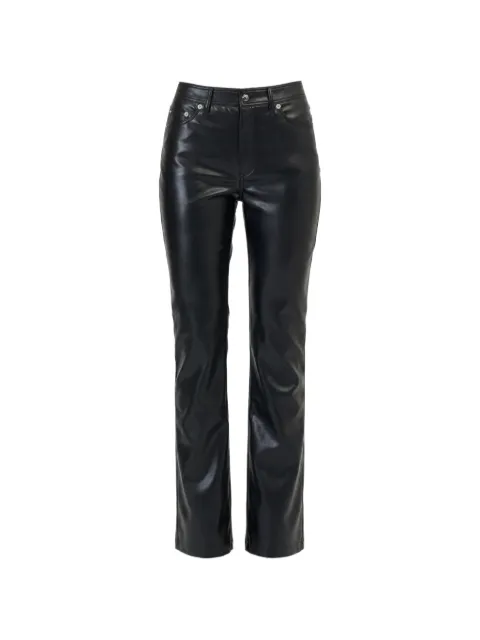 Cinq A Sept pantalones Stevie de piel artificial