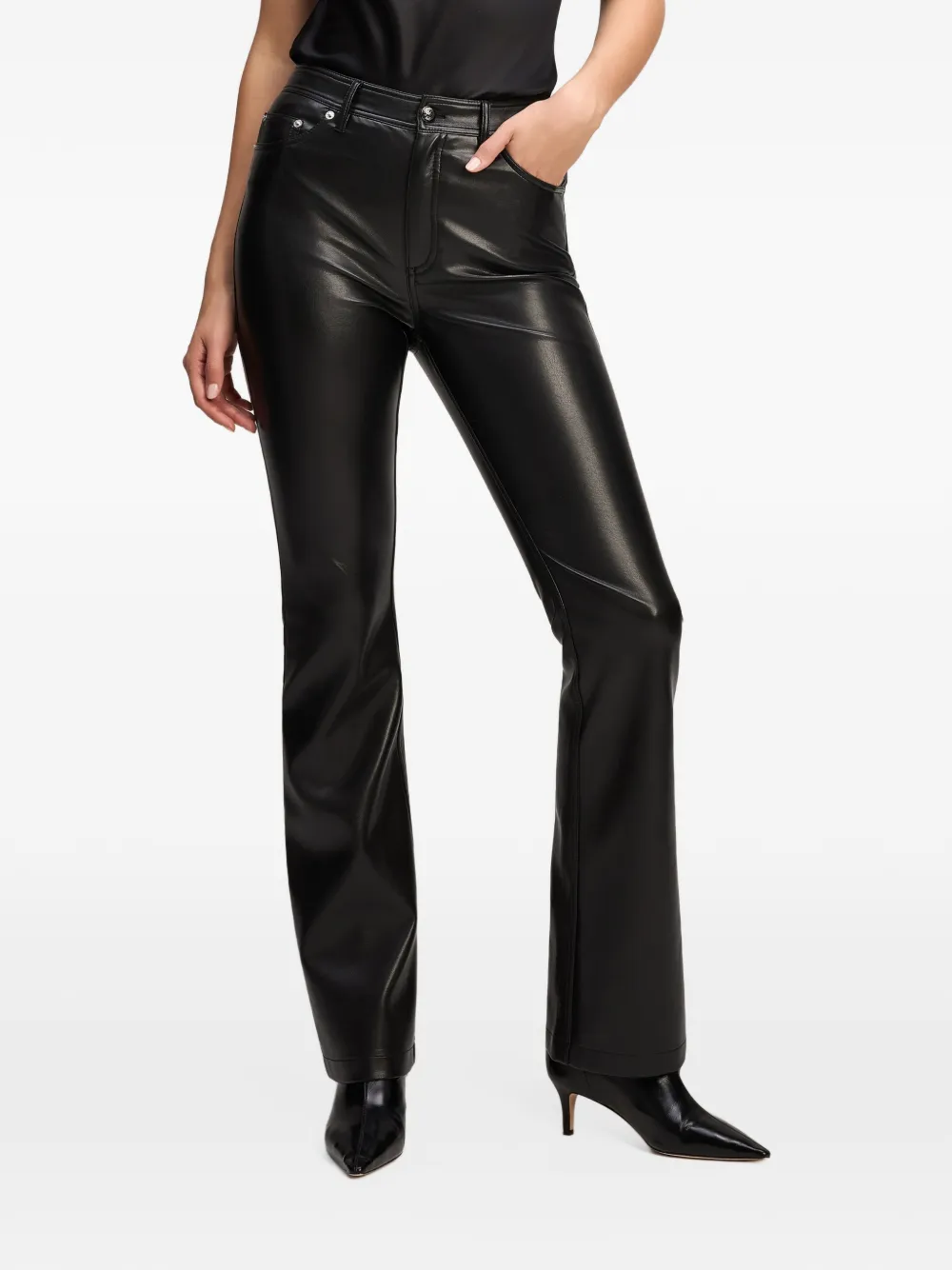 Cinq A Sept Stevie faux-leather trousers Zwart