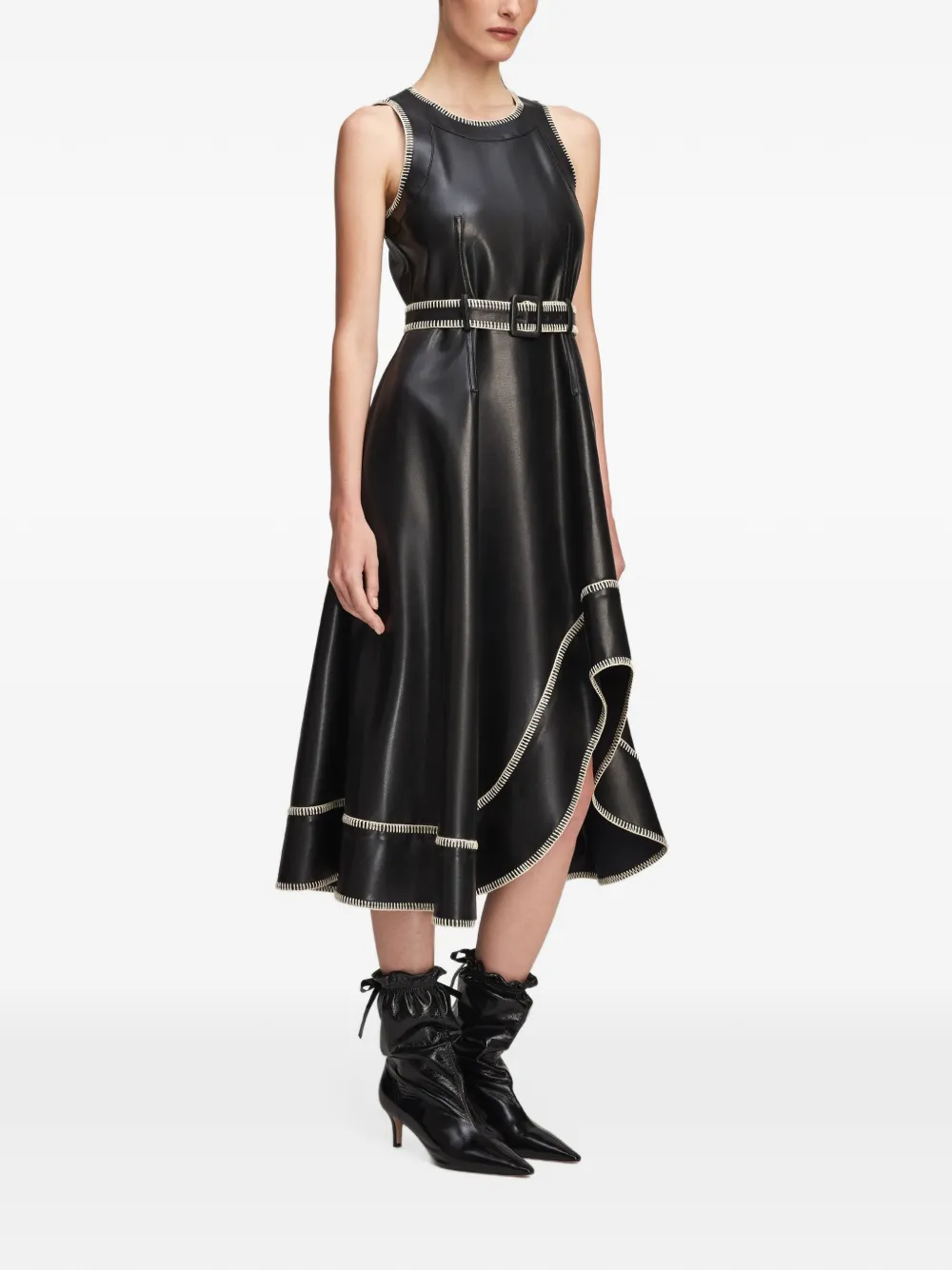 Cinq A Sept Zelda midi dress Zwart