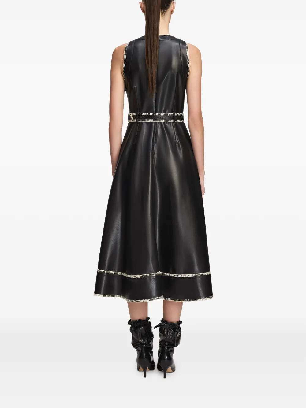 Cinq A Sept Zelda midi dress Zwart