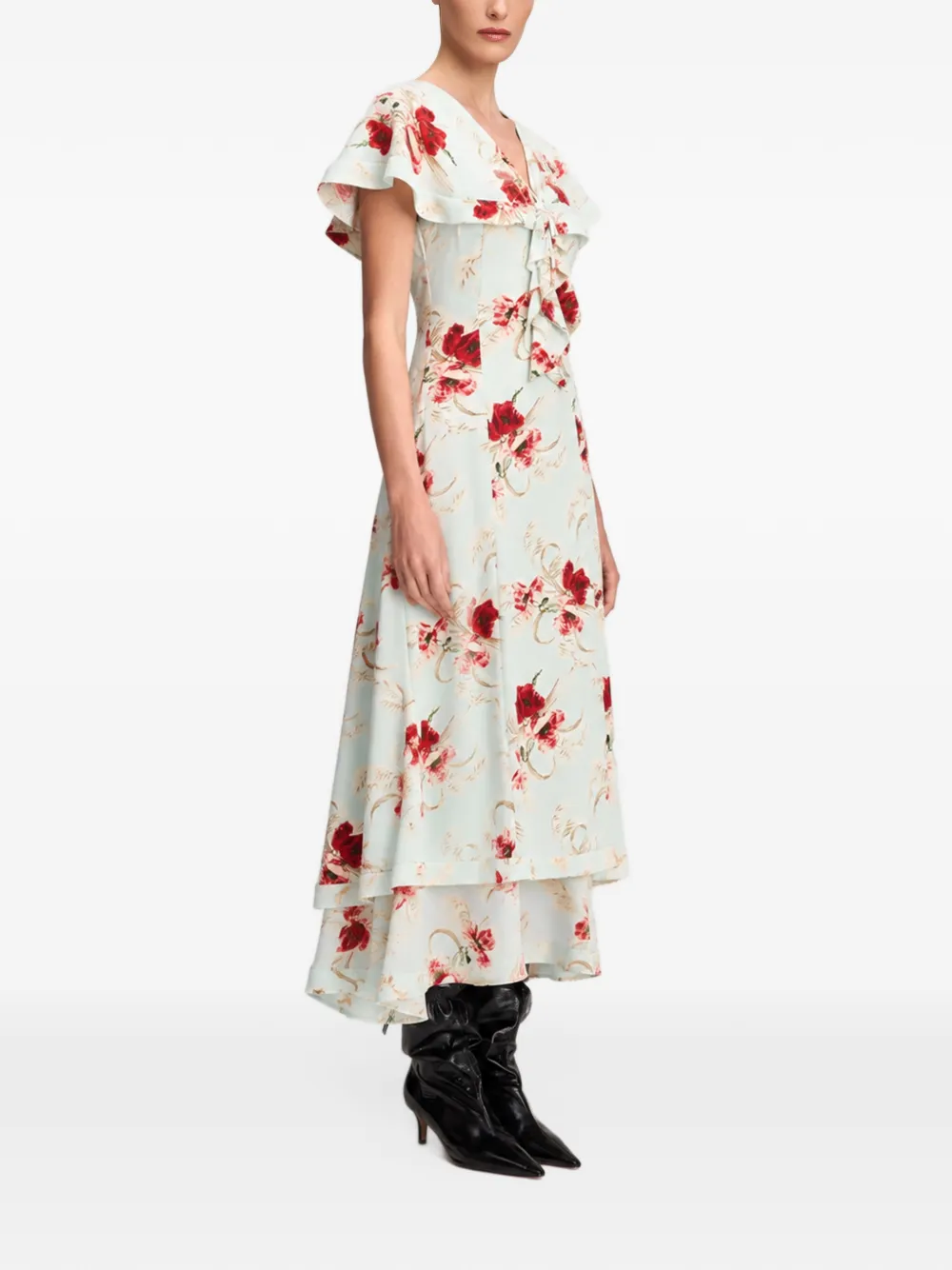 Cinq A Sept Antonetta midi dress Blauw