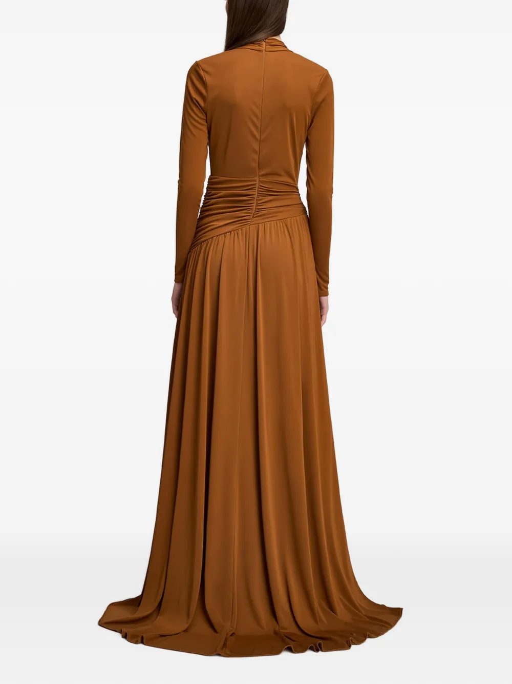 Cinq A Sept Zaviana knotted-waist dress Bruin