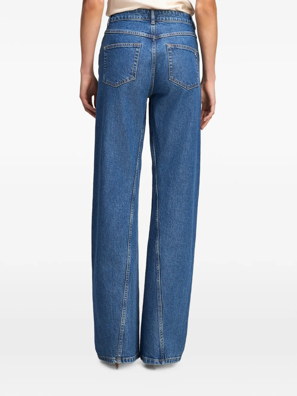 Cinq A Sept Carina wide-leg jeans Blauw