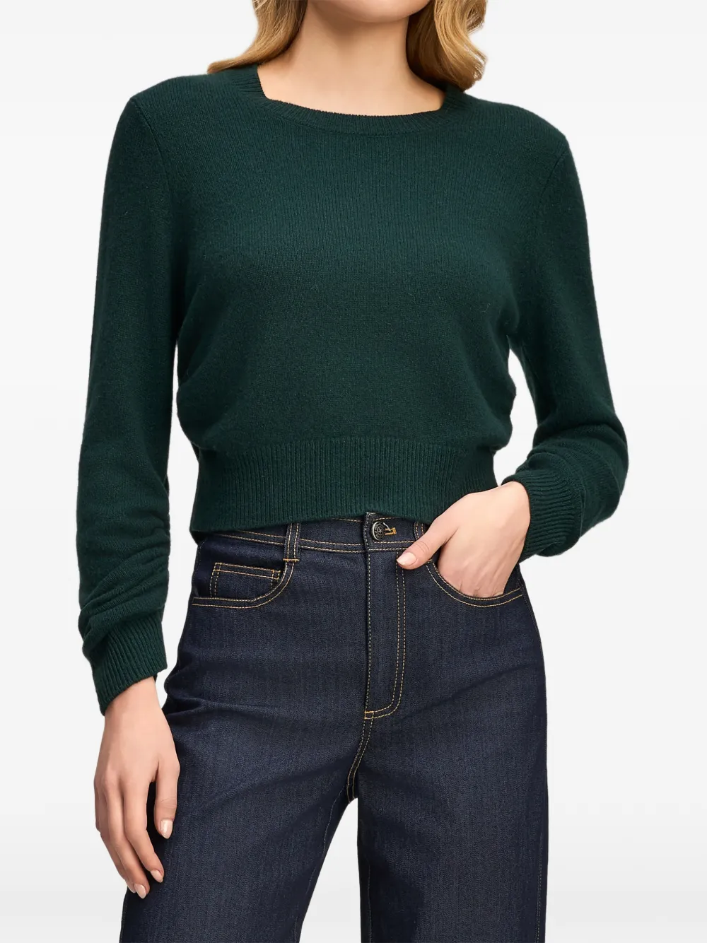 Cinq A Sept Birdie cashmere sweater Groen