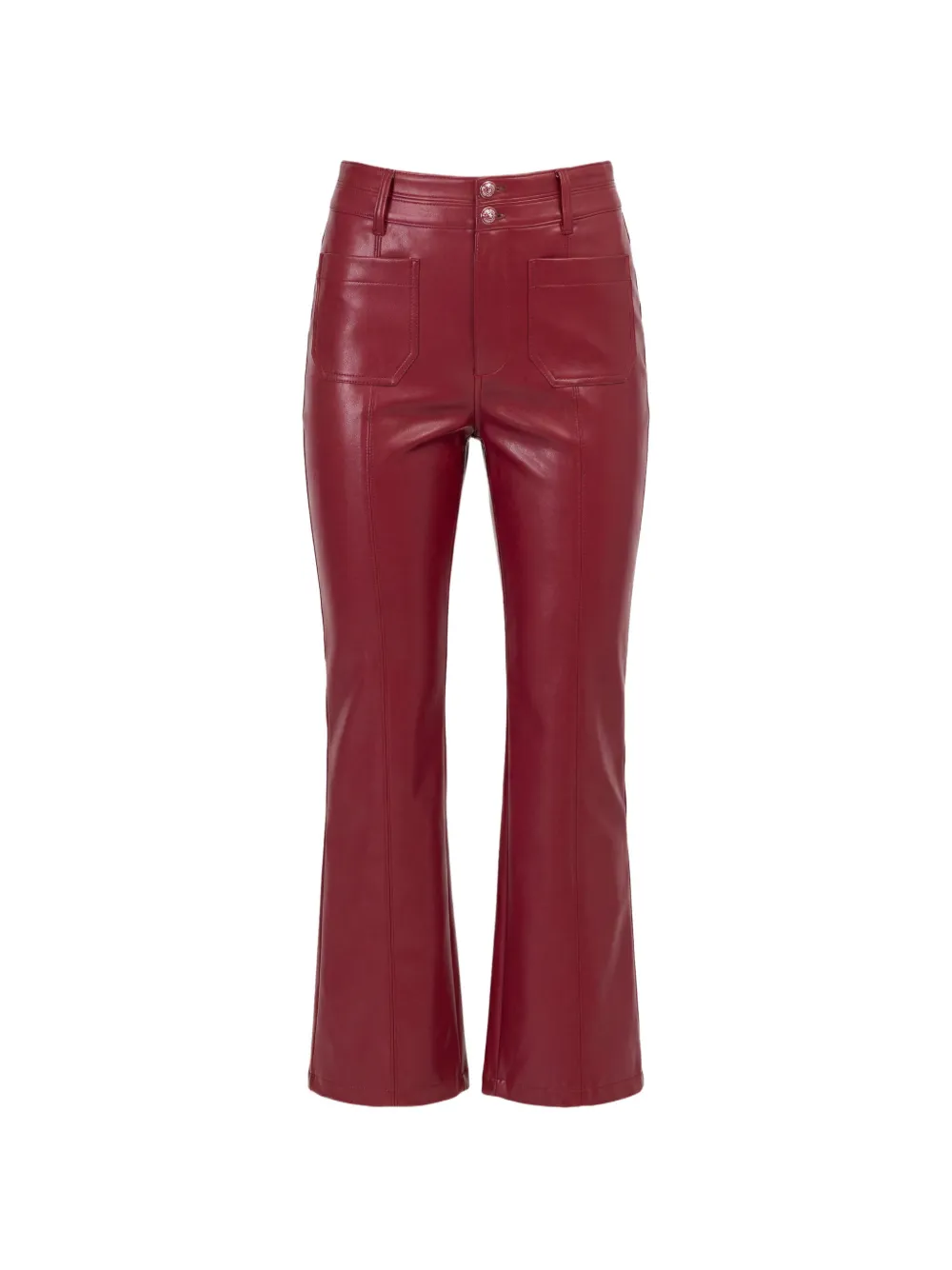 Cinq A Sept Dorothea faux-leather trousers Rood