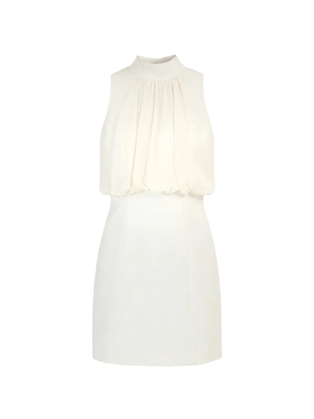 Cinq A Sept Olyssia high-neck sleeveless mini dress Beige