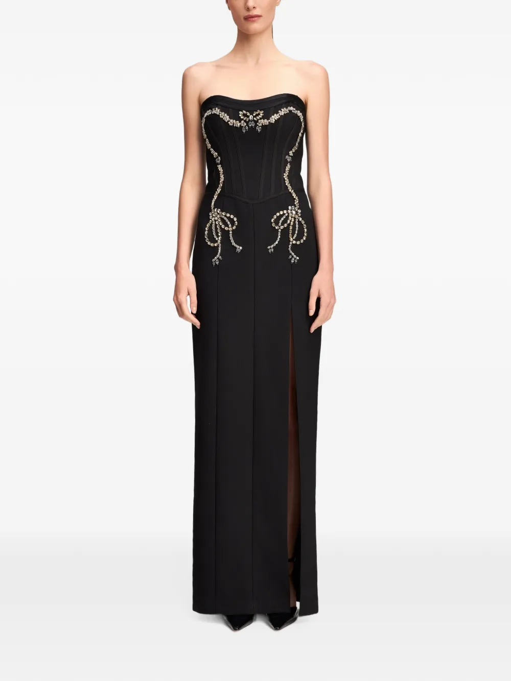 Cinq A Sept Veyenne crystal-embellished maxi dress Zwart
