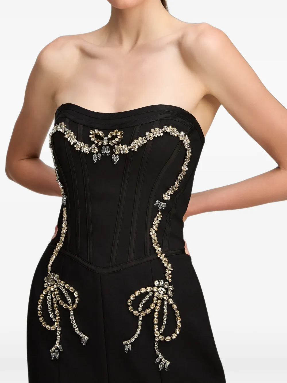 Cinq A Sept Veyenne crystal-embellished maxi dress Zwart