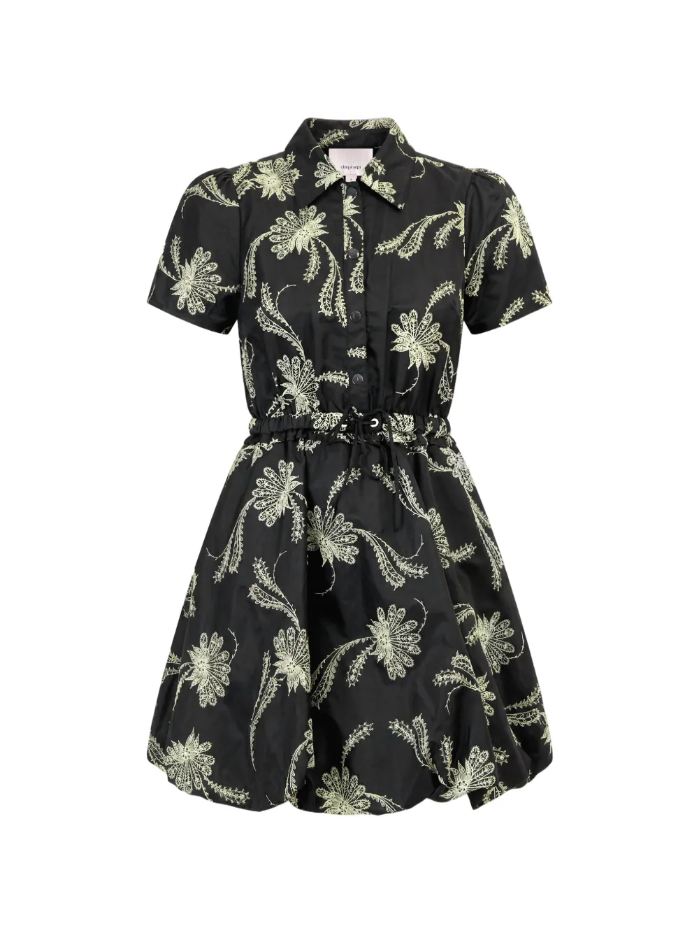 Cinq A Sept Ophelie Paisley Fan mini dress Zwart