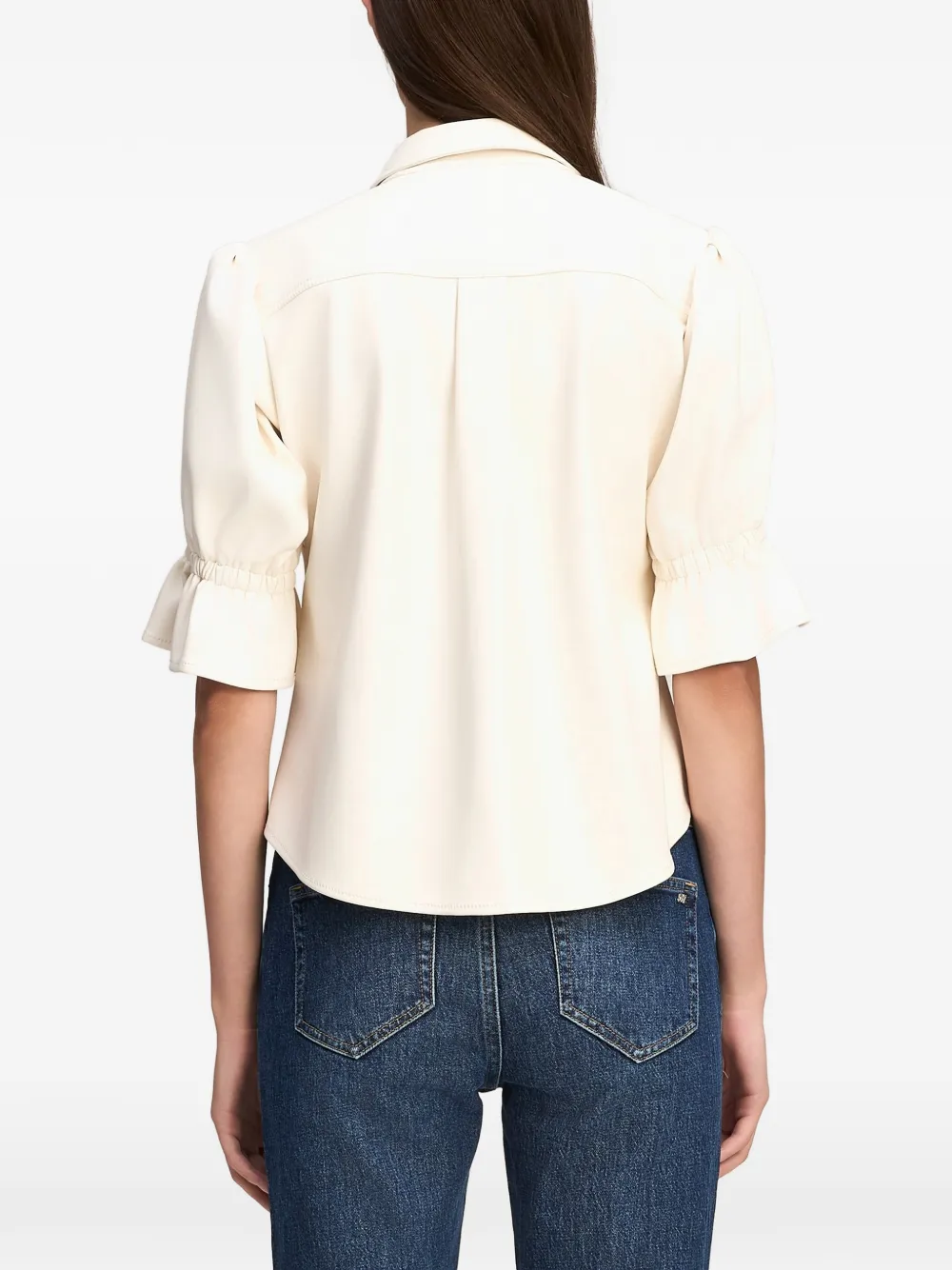 Cinq A Sept Fiona puff-sleeve shirt Wit