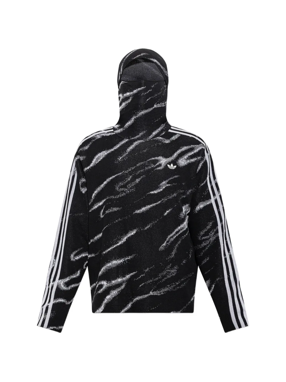 Adidas Adilenium Season 6 zebra-print wide-leg denim pants Bruin