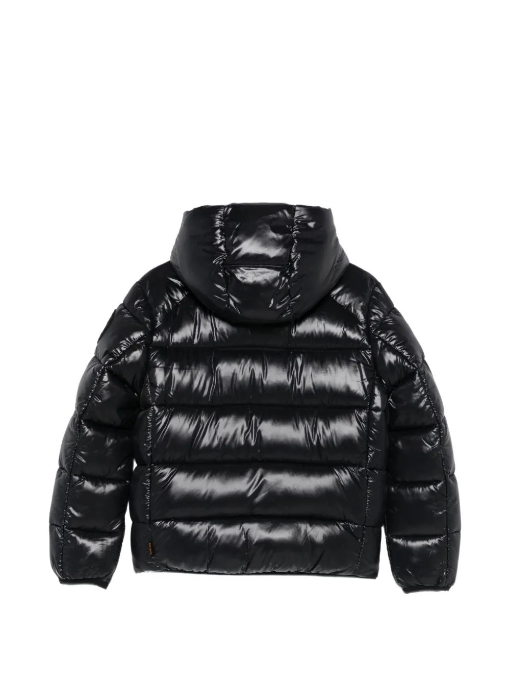 Save The Duck Kids Artie quilted hooded jacket Zwart