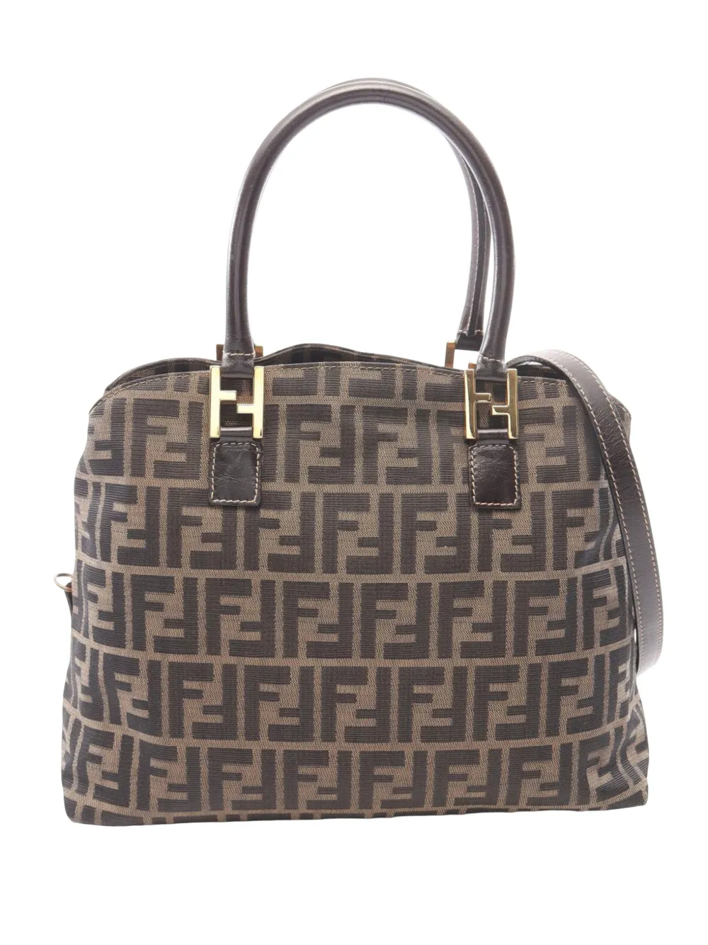 Fendi Pre-Owned 2000-2010 Zucca Canvas satchel - Braun