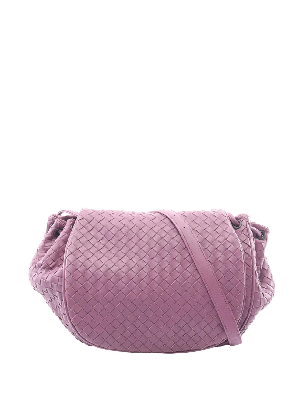 Bottega Veneta Pre-Owned 2012-2026 Nappa Intrecciato Flap crossbody bag - Violett