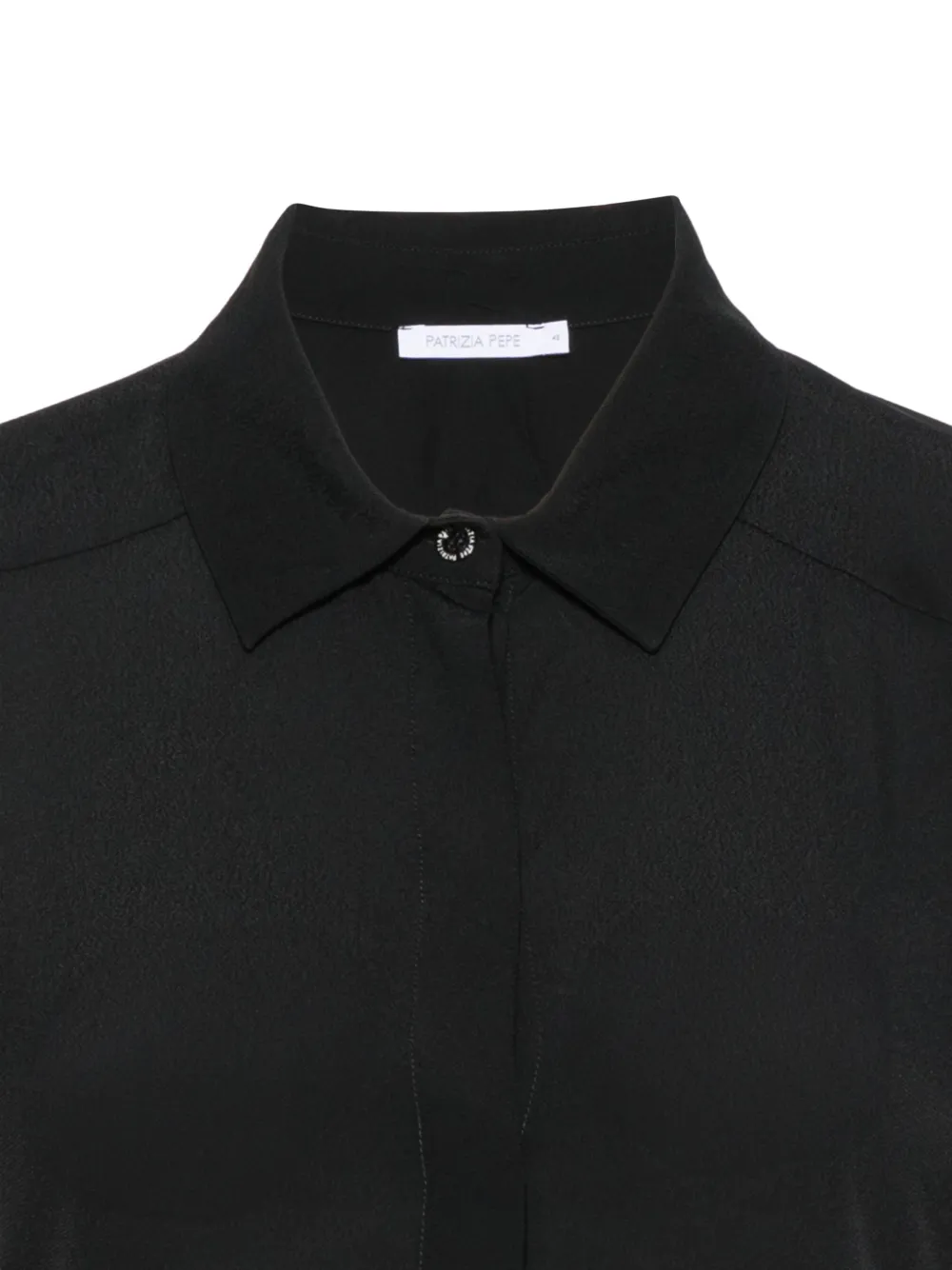 Patrizia Pepe button-cuff shirt Zwart