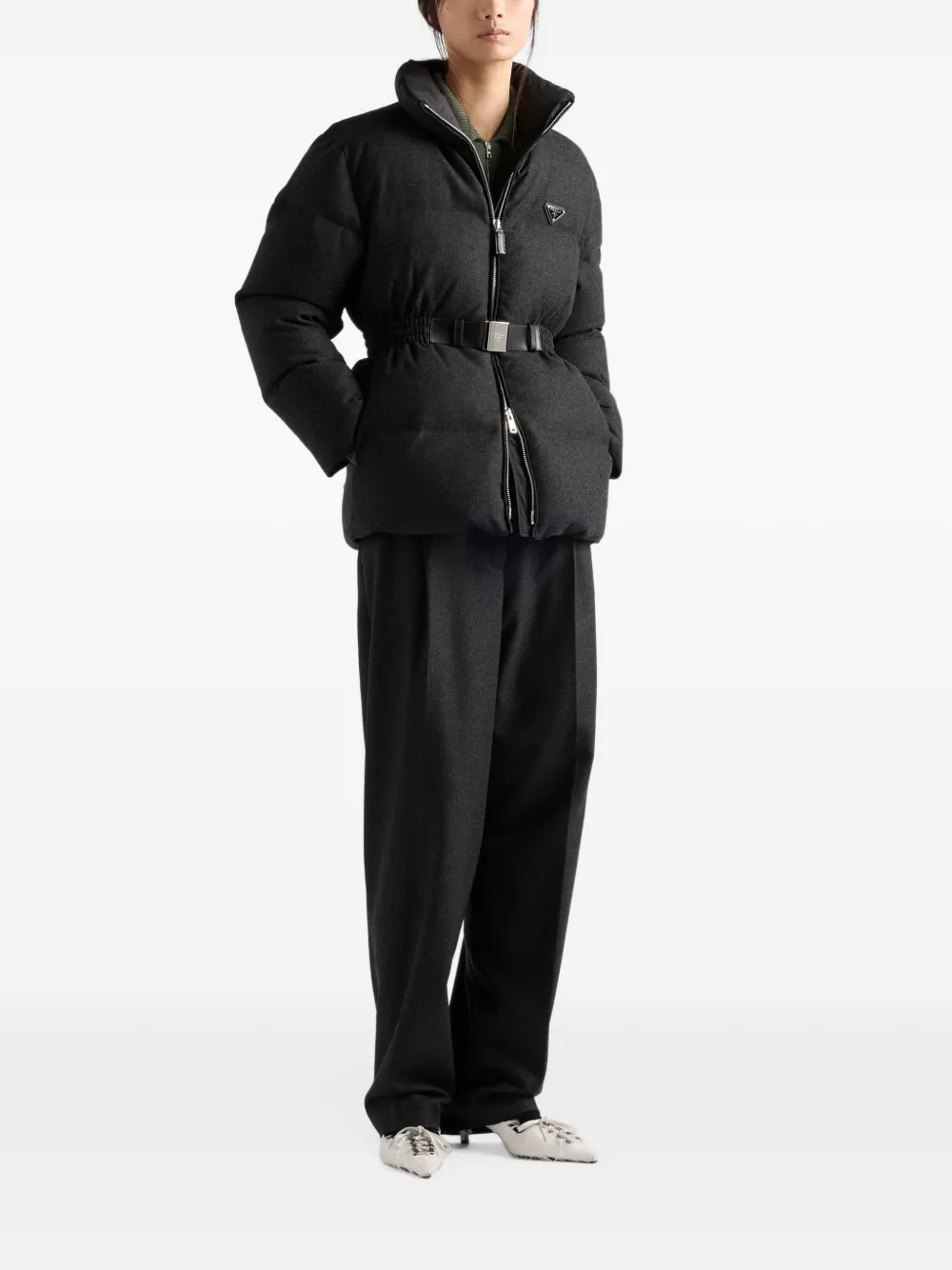 Prada Re-Cashmere polotrui Groen