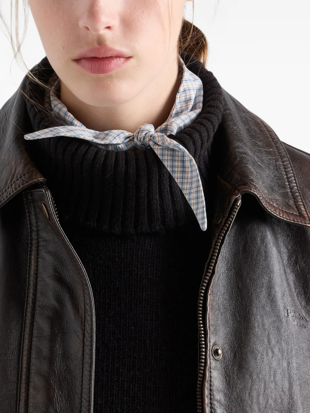 Prada Re-Cashmere coltrui Grijs