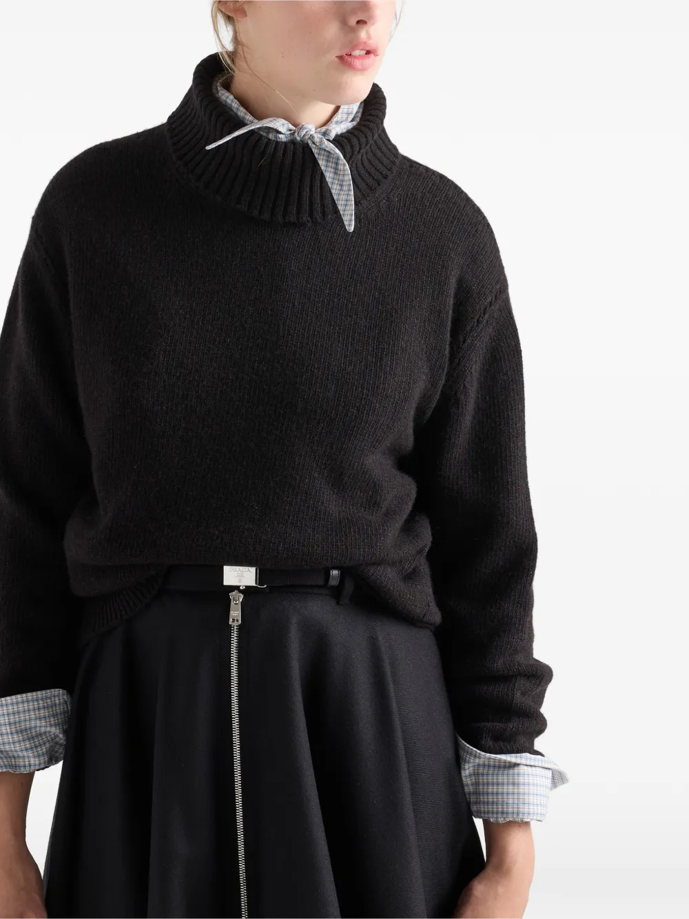 Prada Re-Cashmere coltrui Grijs