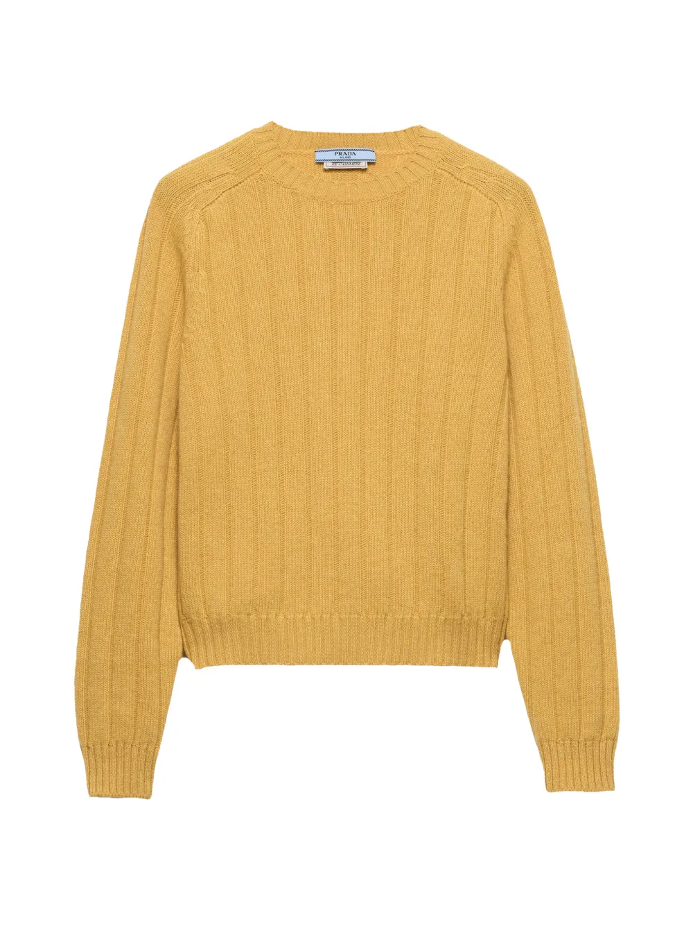 Prada Re-Cashmere trui met ronde hals Geel