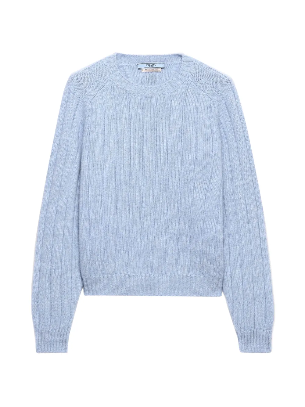 Prada Re-Cashmere trui met ronde hals Blauw