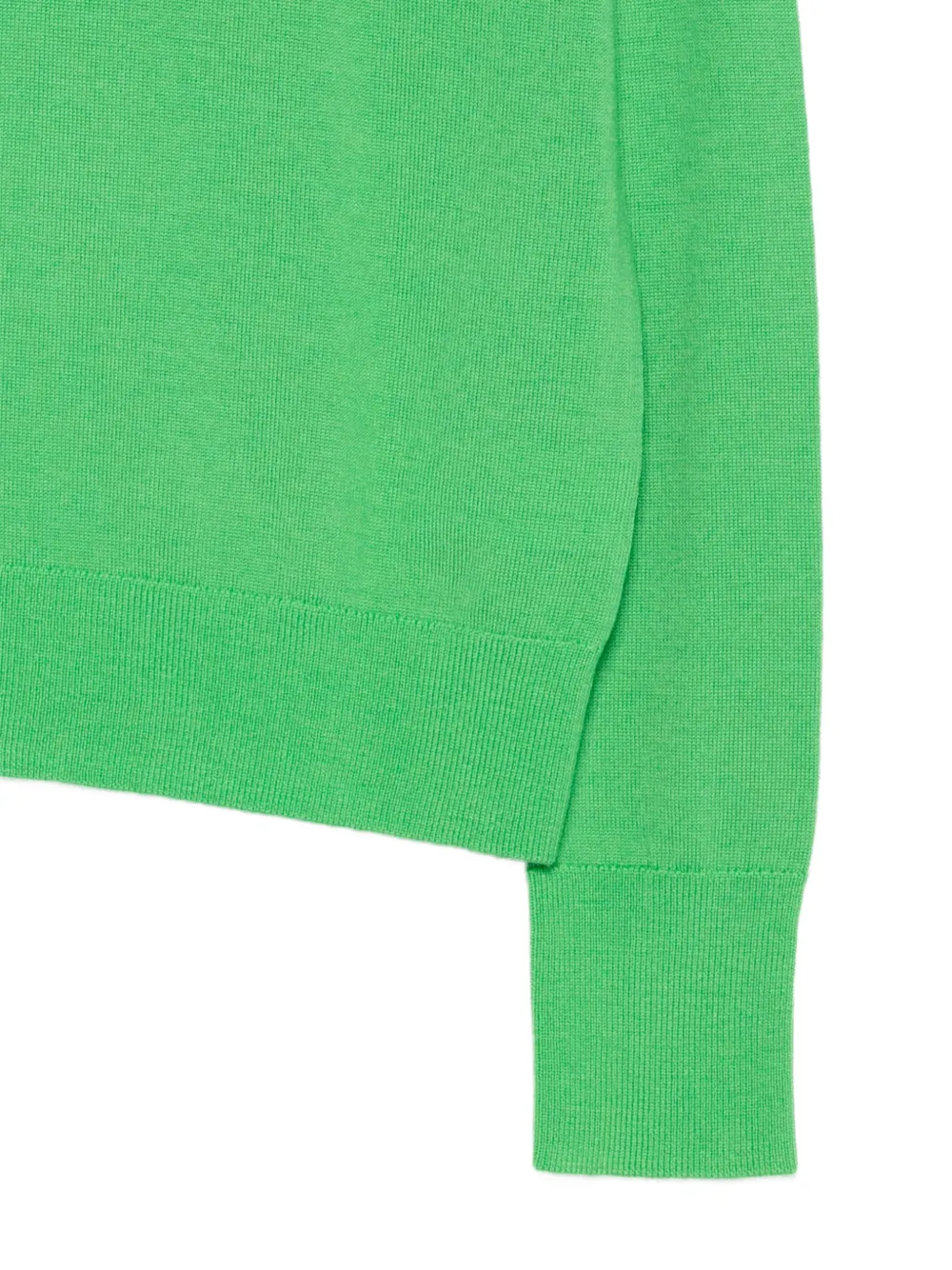 Patrizia Pepe fine-knit crew-neck sweater Groen