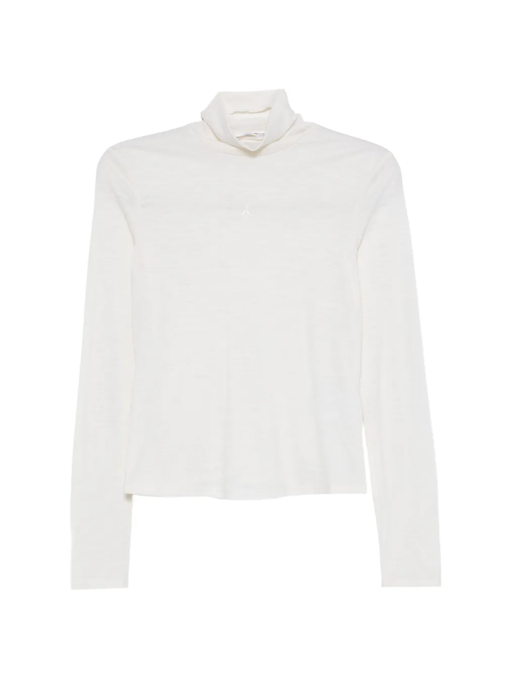 Patrizia Pepe Wollen T-shirt met col Beige