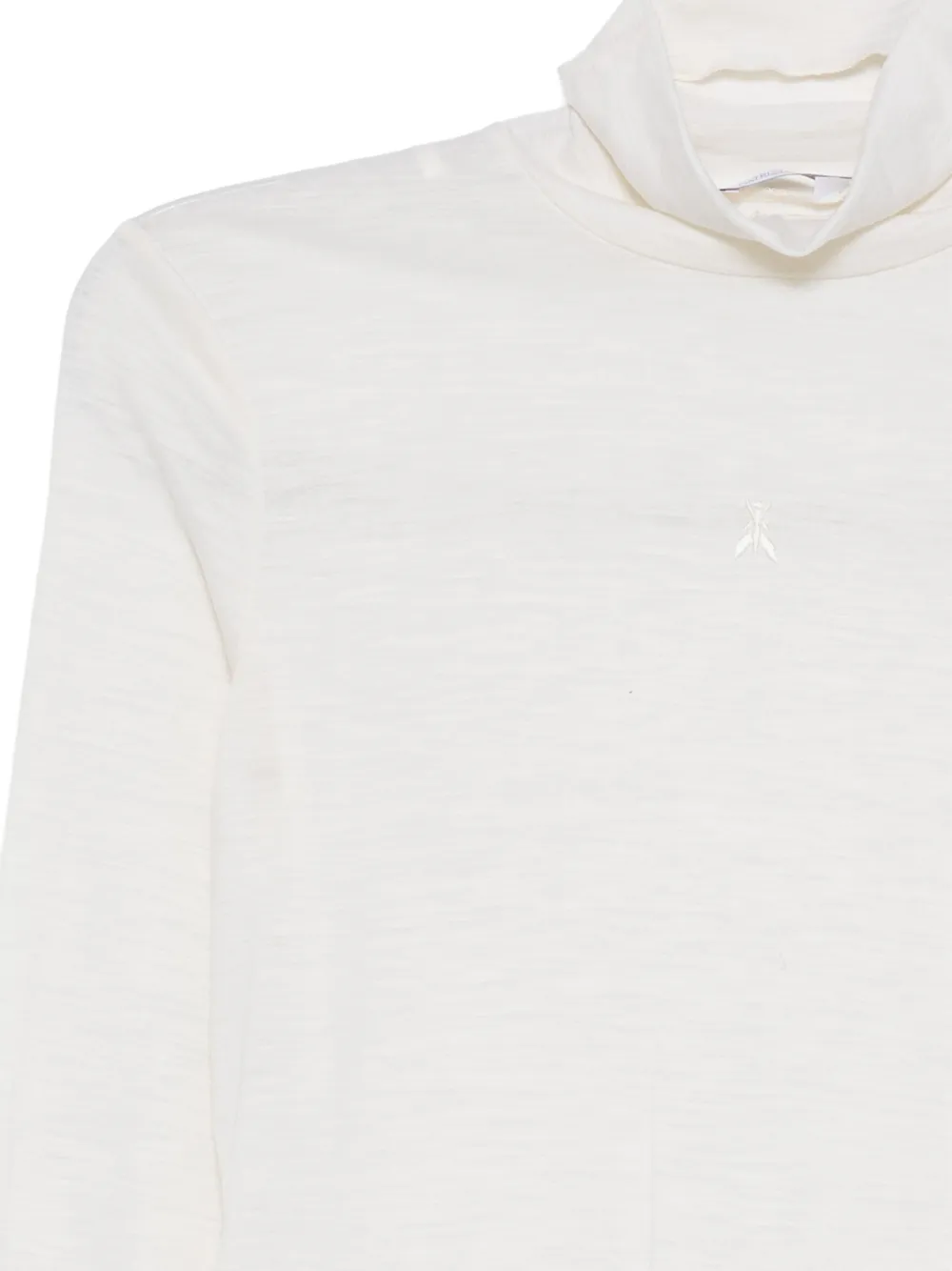 Patrizia Pepe Wollen T-shirt met col Beige